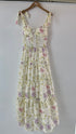 Spring Embroider Tie Straps Tiered Sundresses